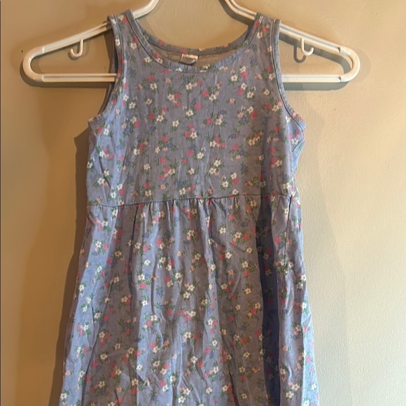 Blue Scoop Neck Sleeveless Sundress - Picture 3 of 6